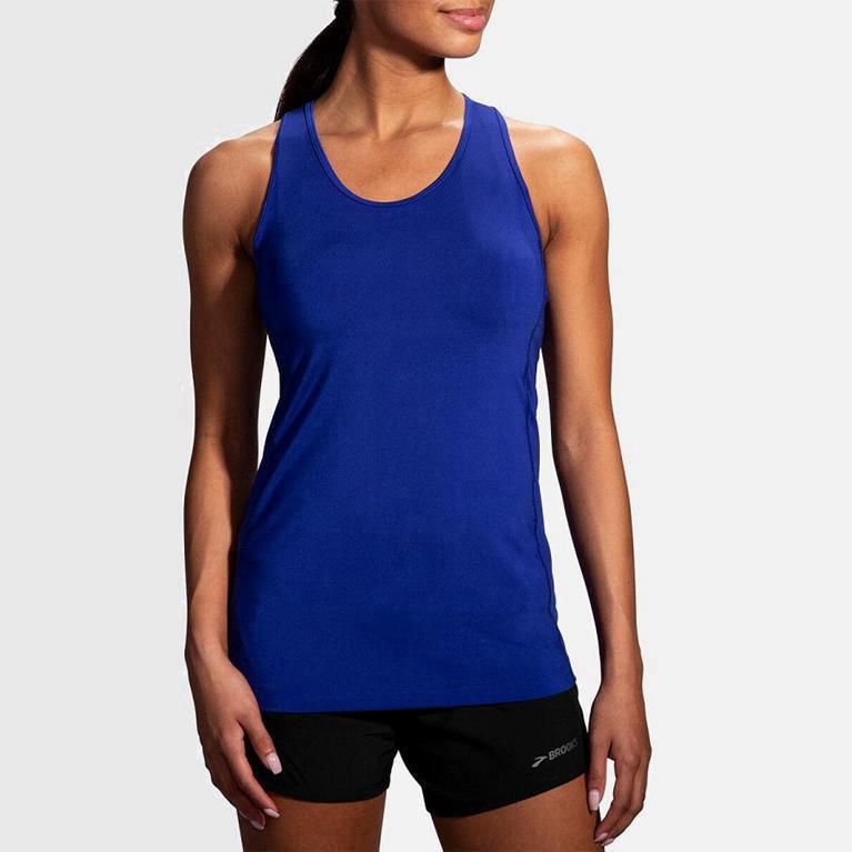 Brooks Pick-Up Hardlooptanktop voor Dames Blauw (FTIHR-8176)